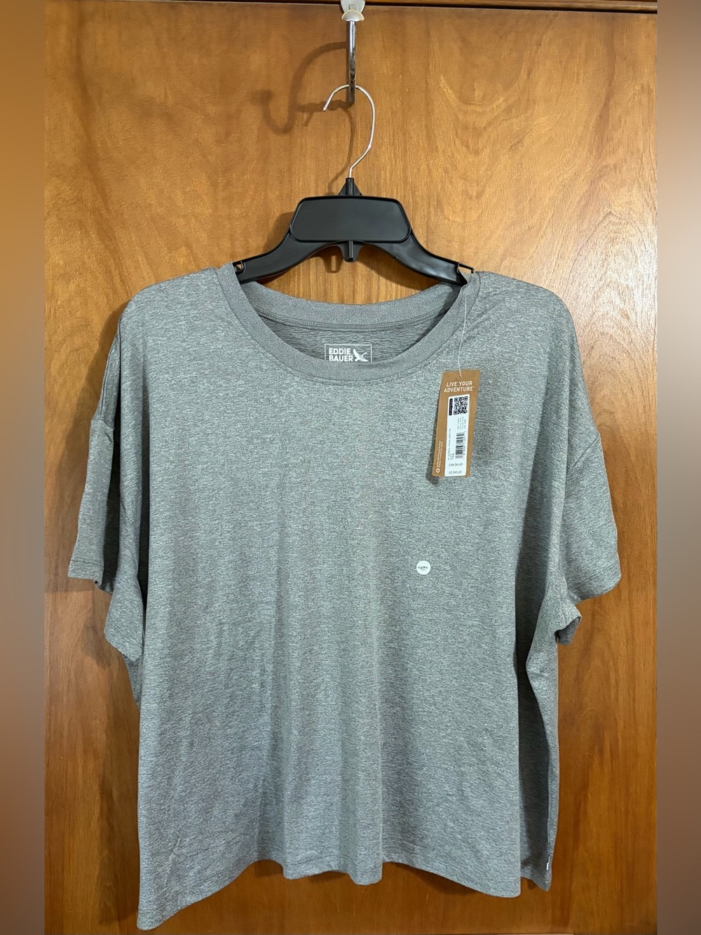 Eddie Bauer Gray Heather Short Sleeve Tee